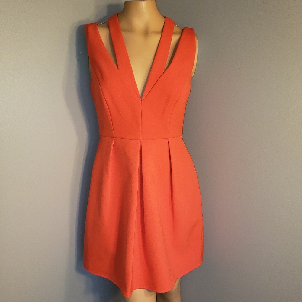 Red cocktail dress